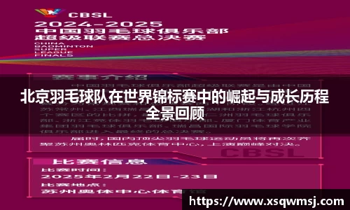北京羽毛球队在世界锦标赛中的崛起与成长历程全景回顾